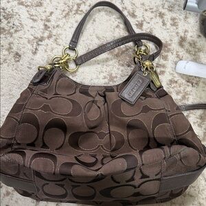 ✨ Vintage Chic Coach Signature Jacquard Hobo ✨ Authentic Shoulder Bag